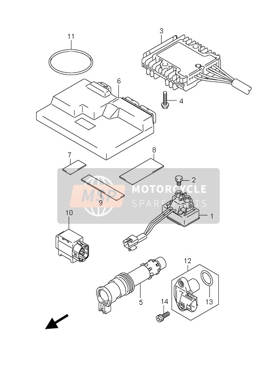 0912806013, Screw (6X8), Suzuki, 2